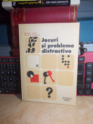 CLAUDIU VODA - JOCURI SI PROBLEME DISTRACTIVE , 1977 * foto