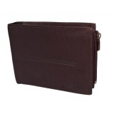 Portofel barbati din piele naturala maro inchis - Model GKR 10068DB