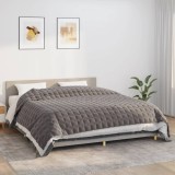 VidaXL Pătură cu greutăți, gri, 235x290 cm, 11 kg, material textil