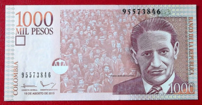 Columbia 1000 1.000 pesos 2015 UNC necirculata ** foto
