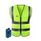 Vestă reflectorizantă, cu buzunare, verde, eWheel | Motorevolution