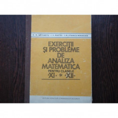 EXERCITII SI PROBLEME DE ANALIZA MATEMATICA - D.M. BATINETU