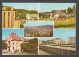 CPIB 23572 CARTE POSTALA - BRASOV: HOTEL CARPATI SI CASA ARMATEI, POIANA BRASOV - HOTEL SPORT, P.T.T.R., GARA, , NECIRCULATA, 1976