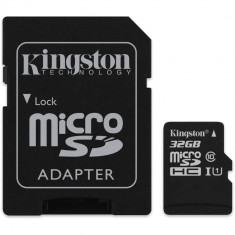 Card MicroSD 32GB + Adaptor (Clasa 10) KINGSTON