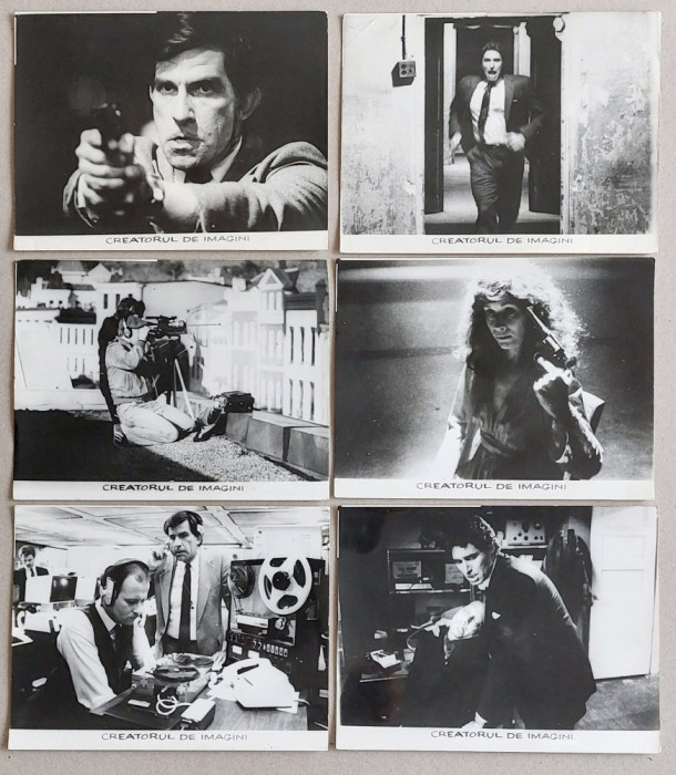 Creatorul de imagini - set 12 foto cinema 24x18cm Romaniafilm, film SUA 1986