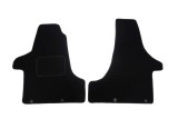 Set covorase auto mocheta velur Vw Transporter/Multivan (T5) 04.2003-10.2009, Transporter/Multivan (T5) 10.2009-, negru, 3 locuri
