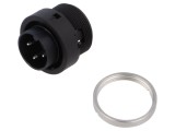 Conector circular BINDER 678 150V PIN 3 soclu tată lipire 7A IP40