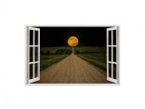 Cumpara ieftin Autocolant decorativ, Fereastra, Planete, Multicolor, 83 cm, 112ST, Oem
