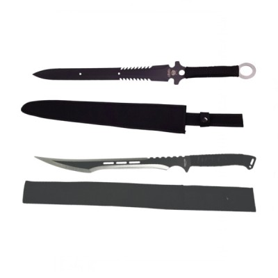 Set doua sabii de vanatoare, IdeallStore&amp;reg;, 69 cm, husa inclusa foto
