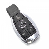Carcasa Cheie Smartkey Mercedes Benz 3 Butoane Cromat Model nou