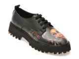 Pantofi GRYXX negri, 5962300, din piele naturala