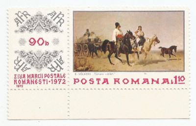 Romania, LP 812/1972, Ziua marcii postale romanesti, MNH foto