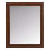 Oglindă Decorativă de Perete, Model Lemn, Culoare Maro, Dimensiuni 20x25cm, Oem