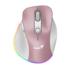 MOUSE Genius, Ergo &quot;9000S Pro&quot;, PC sau NB, wireless, 2.4GHz, optic, 2400 dpi, butoane/scroll 5/1, , roz, &quot;31030039403&quot; (timbru verde 0.18 lei)