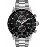 Boss Rafale Ceas Bărbătesc 44mm Cronograf cu Baterie cu Brățară Metalică Argintie 1513509