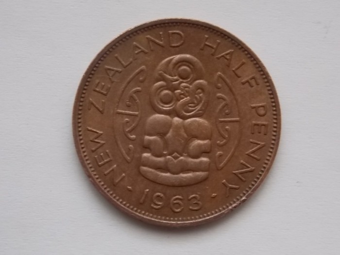HALF PENNY 1963 NOUA ZEELANDA