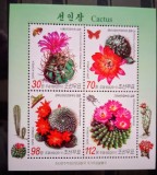 Coreea 2011 flori de cactuși, fluturi, insecte, bloc neștampilat korea 2011