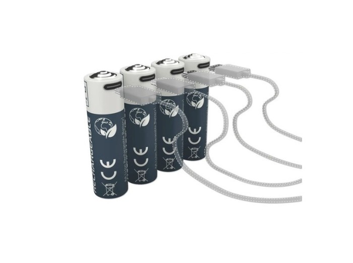 Acumulatori reincarcabili Li-Ion AA 1,5V Litiu Lithium USB C