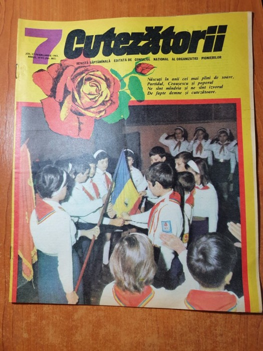 revista pentru copii - cutezatorii 17 februarie 1983