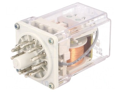 Releu Electromagnetic 3PDT 24VDC 10A cu Soclu foto