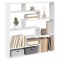 Raft cubic de perete cu 7 compartimente alb lemn prelucrat