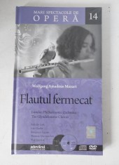 Flautul fermect - Mozart - Mari Spectacole de Opera nr 14 - Biblioteca Adevarul - CD + DVD + Carte/brosura de prezentare