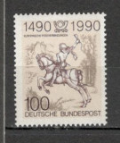 Germania.1990 500 ani Posta in Europa-Pictura MG.697, Nestampilat