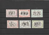 ROMANIA 1966 LP 626 DANSURI POPULARE SERIE MNH NESTAMPILATA