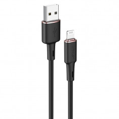 Cablu Acefast MFI USB - Lightning 1,2 M, 2,4 A Negru (C2-02 Negru) C2-02-A-L BLACK