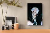 Tablou Canvas Meduze Luminoase Dans Eteric, 26 x 39 cm, CMCLASS