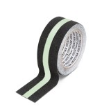 Banda adeziva, antiglisanta - 5m x 50 mm - fosforescent / negru, Handy