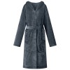 VidaXL Robe cu glugă Albastru marin xl Flanelă 42017240