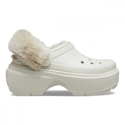 Saboti Crocs Stomp Lined Clog Bej - Stucco foto