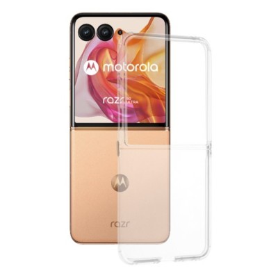Husa pentru Motorola Razr 50 Ultra - Techsuit Clear Silicone - Transparent foto