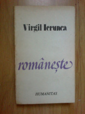 a1 ROMANESTE - VIRGIL IERUNCA foto