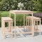 Gossi set mobilier de bar pentru gradina, 5 piese, lemn masiv de pin