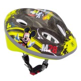 Casca biciclisti copii, model Mickey Mouse, culoare negru/galben, marime M(52-56... Cod:59083SP