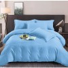 Lenjerie de pat Damasc 6 piese, Bumbac 100%, bleu &ndash; Eleganță și Confort, 220&times;240 cm, Set complet
