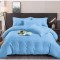 Lenjerie de pat Damasc 6 piese, Bumbac 100%, bleu &ndash; Eleganță și Confort