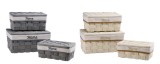 Cumpara ieftin Set 6 cosuri depozitare 26 x 16 x 11, 30 x 20 x 12,5, 34 x 25 x 16,5 cm