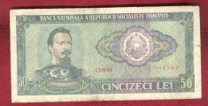 Bancnota 50 Lei 1966 - Ceausescu foto