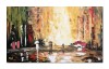 Tablou pictat manual birou, living, Spre o alta dimensiune, 100x60cm ulei pe panza in cutit efect 3D, Valentin Pop