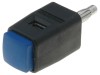 Clemă de laborator albastră 70VDC 16A