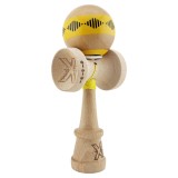 Kendama X Originala FREQUENCY, Profesionala, Cyrax, Cupe Mari KING SIZE V3, Super Sticky, Gaura in Baza, Rulment Metalic, din lemn 18 cm, Ata 55 cm, G