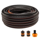Furtun de gradina, 6 straturi, antirasucire, cu 2 cuple si adaptor, 1/2&quot;, 30 m, NEO