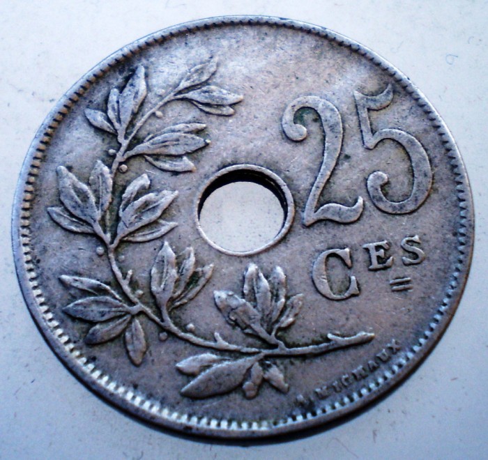 7.537 BELGIA 25 CENTIMES 1923 BELGIQUE