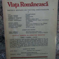 Revista Viata Romaneasca Nr.: 7-8 IULIE-AUGUST 1978 ANUL XXXI