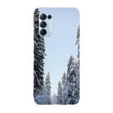 Husa compatibila cu Oppo Find X3 Lite model First snow fall, Silicon, TPU, Viceversa, Transparent, Carcasa