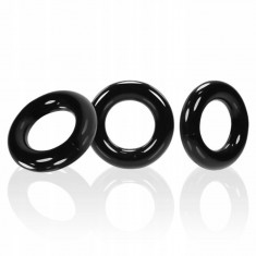 Oxballs Willy Rings 3-pack Cockrings Negru