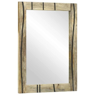 vidaXL Oglindă pentru baie cu oglindă Maro 50 x 2.5 x 70 cm 4017967 foto